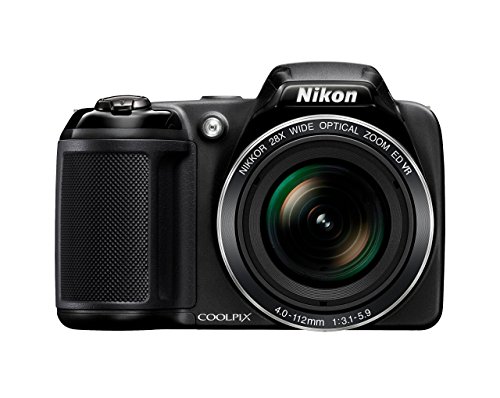 Nikon Coolpix L340 Digitalkamera (20,2 Megapixel, 28-Fach Opt. Zoom, 7,6 cm (3 Zoll) LCD-Display, USB 2.0, bildstabilisiert) schwarz