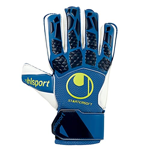 uhlsport Hyperact Starter Handschuhe Night Blau/Weiß/Fluo Gelb 6